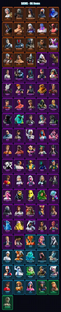 [PC/PSN] | Ark | Mandalorian | Gear Specialist Maya | Catalyst | Fusion | 96 skin | 105 pickaxe | 96 emote | 97 glider | Lv1586