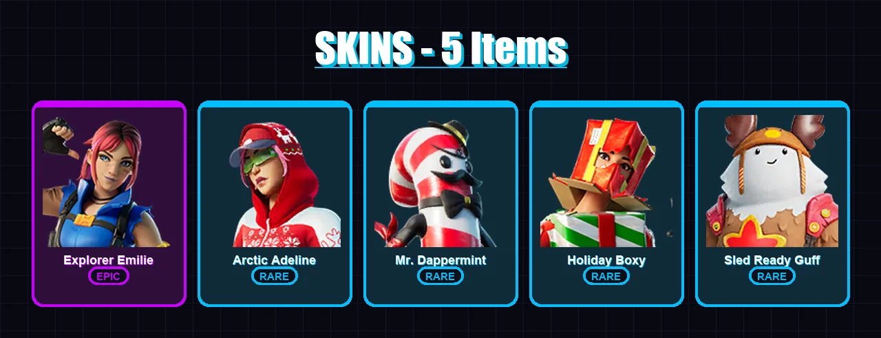 [PS4/PS5/XBOX/PC] | Explorer Emilie | Arctic Adeline | Mr. Dappermint | 5 skin | Lv234