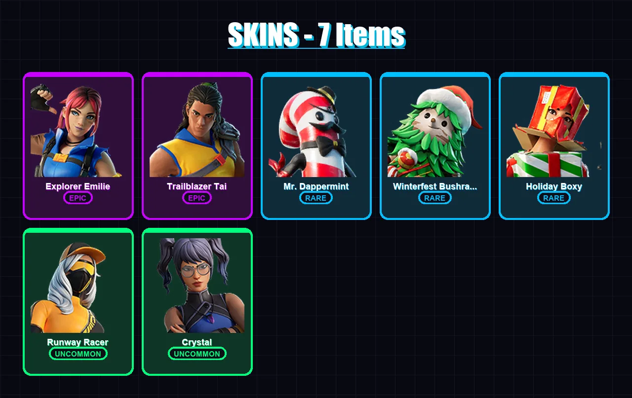 [PS4/PS5/XBOX/PC] | Explorer Emilie | Trailblazer Tai | Mr. Dappermint | 7 skin | Lv70