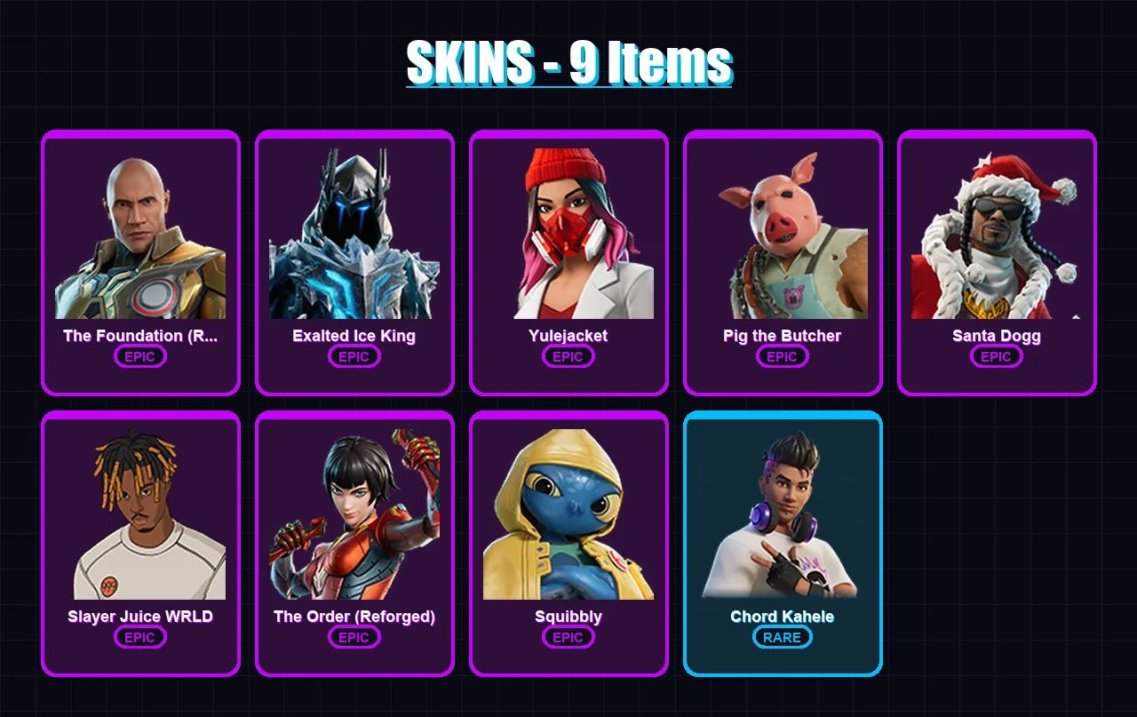 [PC/PSN] | The Foundation (Reforged) | Exalted Ice King | Yulejacket | 9 skin | Lv194
