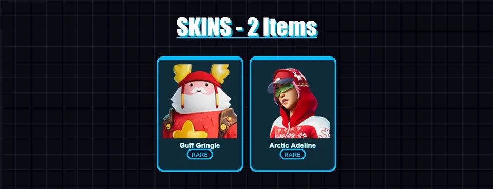 [PC/XBOX/PSN] | Guff Gringle | Arctic Adeline | 2 skin | 2 pickaxe | 2 emote | 2 glider | Lv25 — main preview
