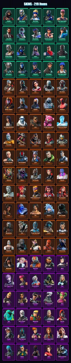 [PC/XBOX/PSN] | IKONIK | Blue Squire | Neo Versa | Trilogy | Rose Team Leader | 219 skin | 156 pickaxe | 156 emote | 152 glider | Lv2239 — Fortnite account