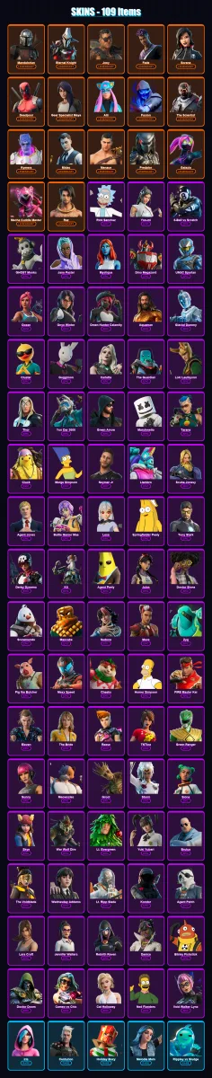 [PC/PSN] | Mandalorian | Eternal Knight | Joey | Fade | Sorana | 109 skin | 128 pickaxe | 127 emote | 97 glider | Lv1593