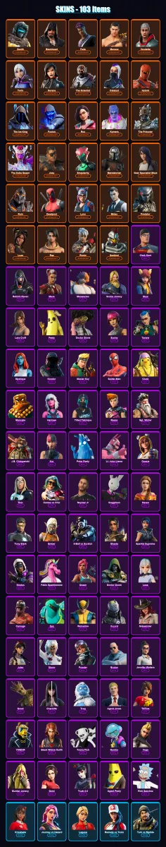[PC/PSN] | Zenith | Blackheart | Fade | Menace | Vendetta | 103 skin | 102 pickaxe | 84 emote | 99 glider | Lv1441