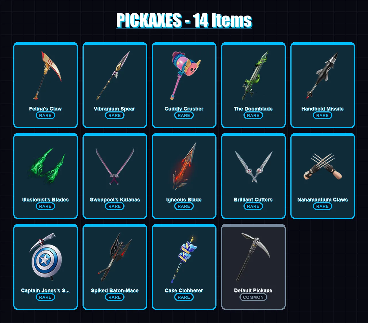 [PC/XBOX/PSN] | Mysterio | Dali | Gwenpool | Peelverine | Shuri | 12 skin | 14 pickaxe | 12 emote | 11 glider | Lv163