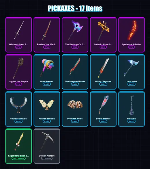 [SWITCH/XBOX/PSN/PC] | Doom Slayer | Massai | Geralt of Rivia | Selene | Tectonic Komplex | 6 skin | 17 pickaxe | 18 emote | 17 glider | Lv314