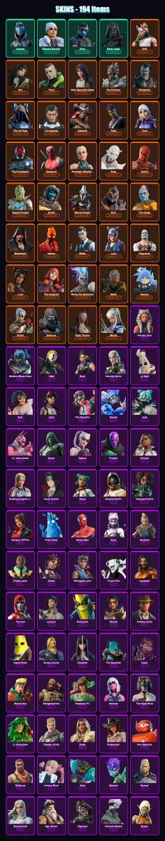 [PS4/PS5/XBOX/PC] | Sultura | Blizzard Bomber | Fixer | Darth Vader | Drift | 194 skin | 245 pickaxe | 201 emote | 218 glider | Lv3772
