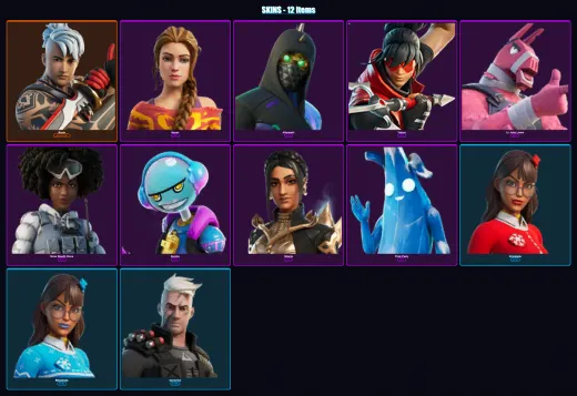 [PC/PSN] | Ronin | Haven | Aftermath | Tatsuo | Lt. John Llama | 12 skin | 23 pickaxe | 22 emote | 14 glider | Lv203