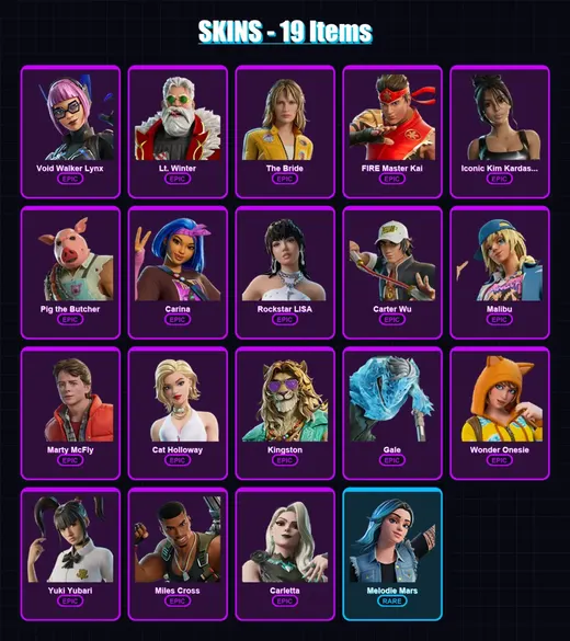 [PC/XBOX/PSN] | Void Walker Lynx | Lt. Winter | The Bride | 19 skin | Lv298 — Game account