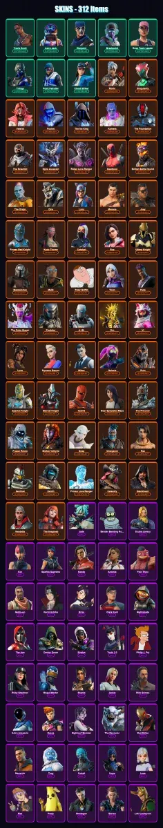 [PC] | Travis Scott | Astro Jack | Warpaint | Breakpoint | Rose Team Leader | 312 skin | 234 pickaxe | 212 emote | 193 glider | Lv3298