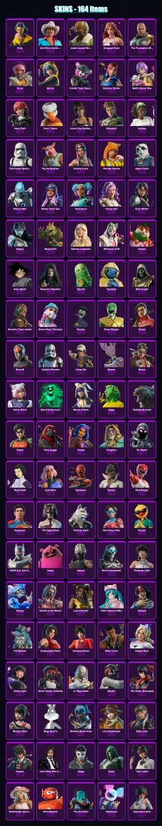 [PS4/PS5/XBOX/PC] | Polly | Die With A Smile Bruno | Aerial Assault Bomber | 164 skin | Lv1418 — Game account