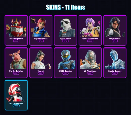 [PS4/PS5/XBOX/PC] | Dino Megazord | Explorer Emilie | Agent Patch | 11 skin | Lv359