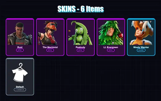 [PC/XBOX] | Rust | The Machinist | Peabody | Lt. Evergreen | Wooly Warrior | 6 skin | 11 pickaxe | 12 emote | 9 glider | Lv132 — Game account