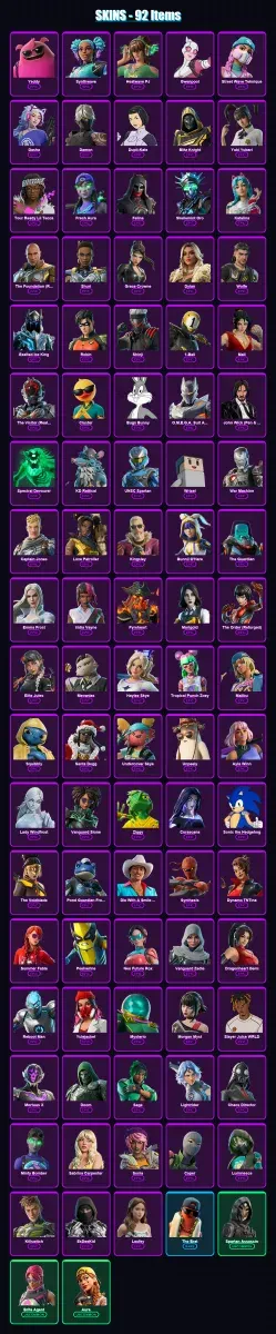 [SWITCH/PC] | Yeddy | Synthwave | Heatwave PJ | Gwenpool | Street Wave Teknique | 92 skin | 174 pickaxe | 92 emote | 92 glider | Lv2431 — Game account