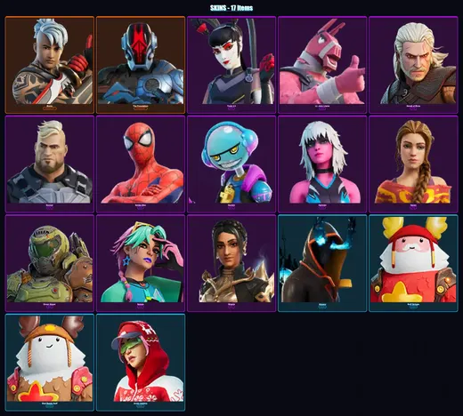 [PC/PSN] | Ronin | The Foundation | Tsuki 2.0 | Lt. John Llama | Geralt of Rivia | 17 skin | 21 pickaxe | 20 emote | 23 glider | Lv273