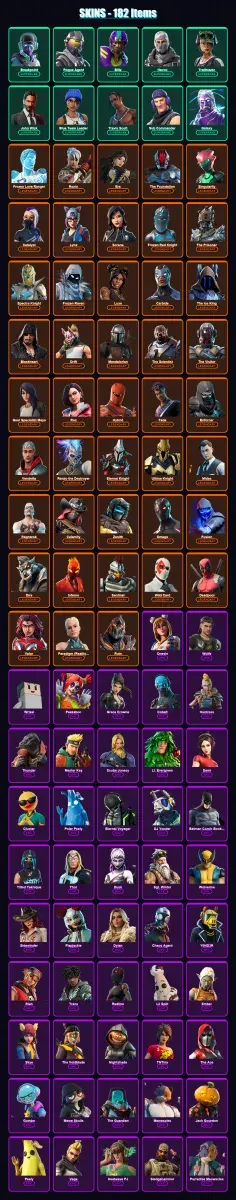 [PC] | Breakpoint | Rogue Agent | Blitz | Havoc | Trailblazer | 182 skin | 167 pickaxe | 141 emote | 161 glider | Lv2433