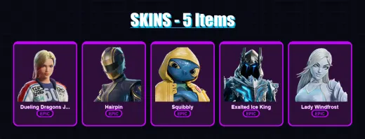 [SWITCH/XBOX/PC] | Dueling Dragons Jackie | Hairpin | Squibbly | 5 skin | Lv117