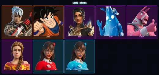 [PC/XBOX/PSN] | Ronin | Son Goku | Shanta | Polar Peely | Lt. John Llama | 8 skin | 18 pickaxe | 15 emote | 15 glider | Lv156 — Game account