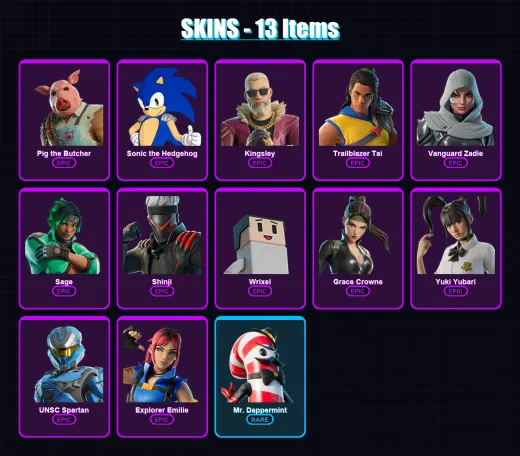 [PS4/PS5/XBOX/PC] | Pig the Butcher | Sonic the Hedgehog | Kingsley | 13 skin | Lv353