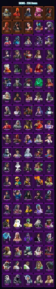 [PC/XBOX] | Sentinel | Inferno | Catalyst | Cuddle Team Leader | Malice | 230 skin | 240 pickaxe | 248 emote | 128 glider | Lv2194 — Game account