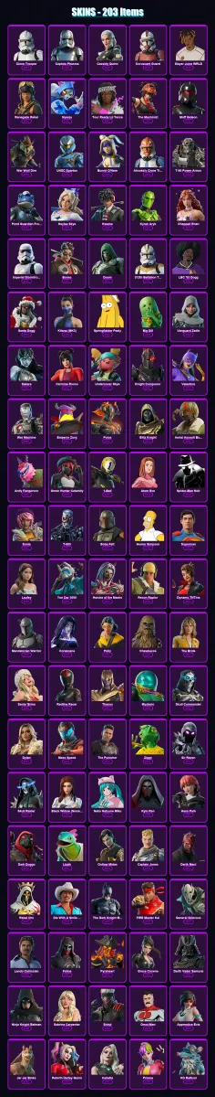 [PS4/PS5/XBOX/PC] | Clone Trooper | Captain Phasma | Cassidy Quinn | 203 skin | Lv930