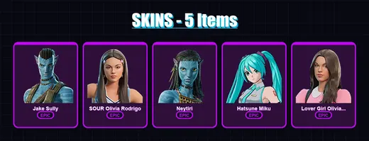 [PS4/PS5/XBOX/PC] | Jake Sully | SOUR Olivia Rodrigo | Neytiri | 5 skin | Lv123 — Game account