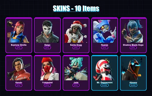 [PC/XBOX] | Explorer Emilie | Daigo | Santa Dogg | Nyanja | Shadow Blade Hope | 10 skin | 16 pickaxe | 12 emote | 11 glider | Lv93 — Game account