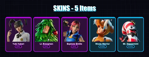 [SWITCH/XBOX/PSN/PC] | Yuki Yubari | Lt. Evergreen | Explorer Emilie | 5 skin | Lv76 — Game account