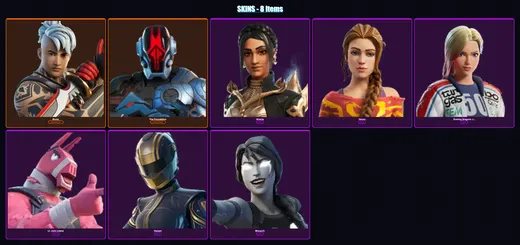 [PC/XBOX/PSN] | Ronin | The Foundation | Shanta | Haven | Dueling Dragons Jackie | 8 skin | 10 pickaxe | 7 emote | 8 glider | Lv75