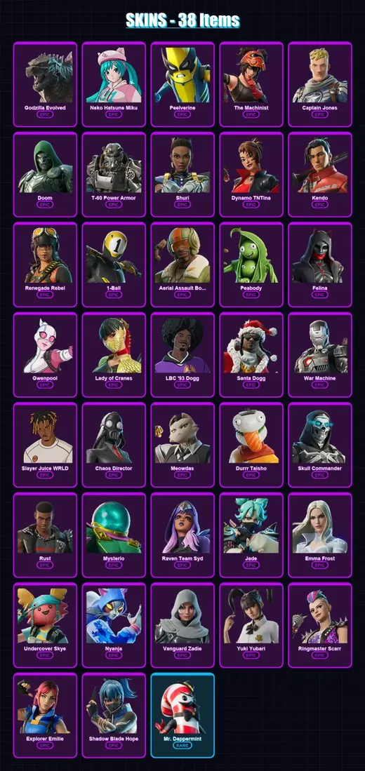 [SWITCH/XBOX/PSN/PC] | Godzilla Evolved | Neko Hatsune Miku | Peelverine | 38 skin | Lv518