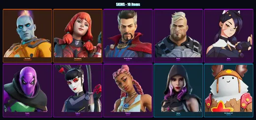[PC/PSN] | The Origin | The Imagined | Doctor Strange | Gunnar | Erisa | 10 skin | 19 pickaxe | 10 emote | 18 glider | Lv269 — Game account