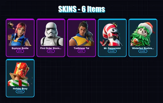 [PC/XBOX/PSN] | Explorer Emilie | First Order Stormtrooper | Trailblazer Tai | 6 skin | Lv123