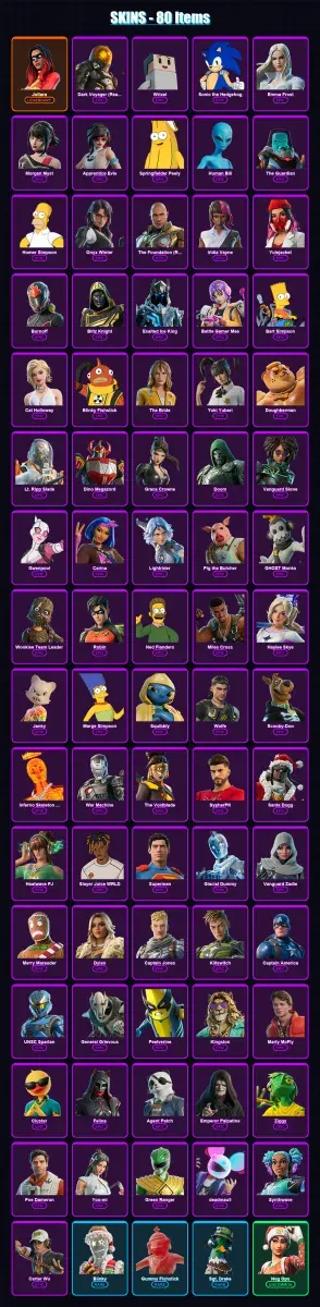 [PC/PSN] | Joltara | Dark Voyager (Reality Redacted) | Wrixel | 80 skin | Lv1095