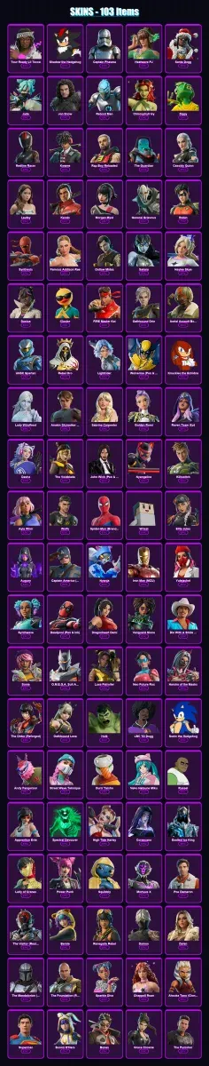 [PC] | Tour Ready Lil Tecca | Shadow the Hedgehog | Captain Phasma | Heatwave PJ | Santa Dogg | 103 skin | 136 pickaxe | 82 emote | 63 glider | Lv68 — Game account