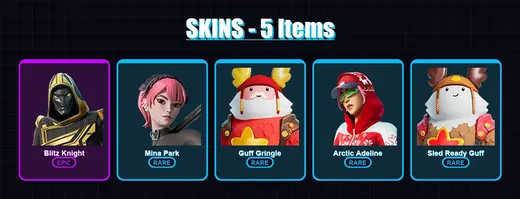 [PC/XBOX/PSN] | Blitz Knight | Mina Park | Guff Gringle | Arctic Adeline | Sled Ready Guff | 5 skin | 23 pickaxe | 12 emote | 18 glider | Lv366 — Game account