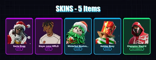 [PC/XBOX/PSN] | Santa Dogg | Slayer Juice WRLD | Winterfest Bushranger | 5 skin | Lv290
