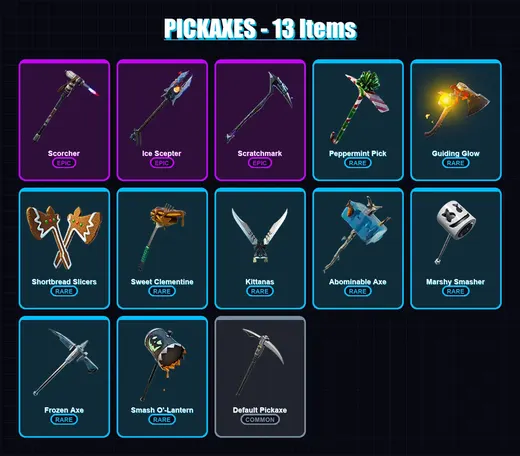 [PC/XBOX/PSN] | The Prisoner | Lynx | The Ice King | Zenith | Onesie | 10 skin | 13 pickaxe | 22 emote | 22 glider | Lv314 — Game account