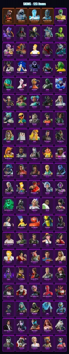 [PS4/PS5/XBOX/PC] | Blaze | Frozen Raven | Frozen Love Ranger | 123 skin | Lv1532 — Game account