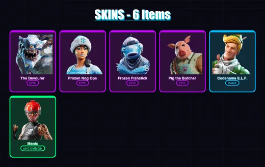 [PC/XBOX/PSN] | The Devourer | Frozen Nog Ops | Frozen Fishstick | 6 skin | Lv211