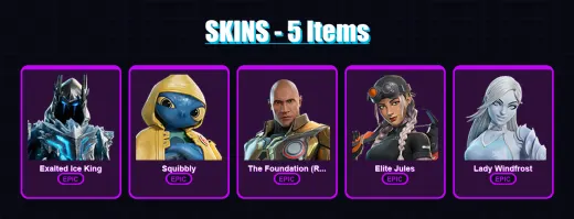 [PC/XBOX/PSN] | Exalted Ice King | Squibbly | The Foundation (Reforged) | 5 skin | Lv85