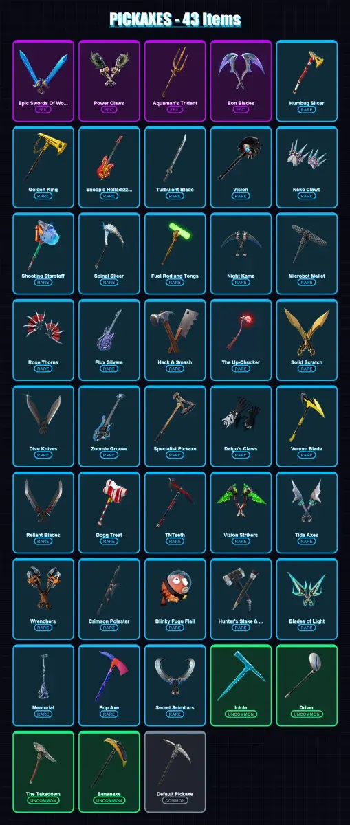 [PC/XBOX/PSN] | Deadpool | Eternal Knight | Gear Specialist Maya | Frozen Raven | Valkyrie | 37 skin | 43 pickaxe | 38 emote | 39 glider | Lv452