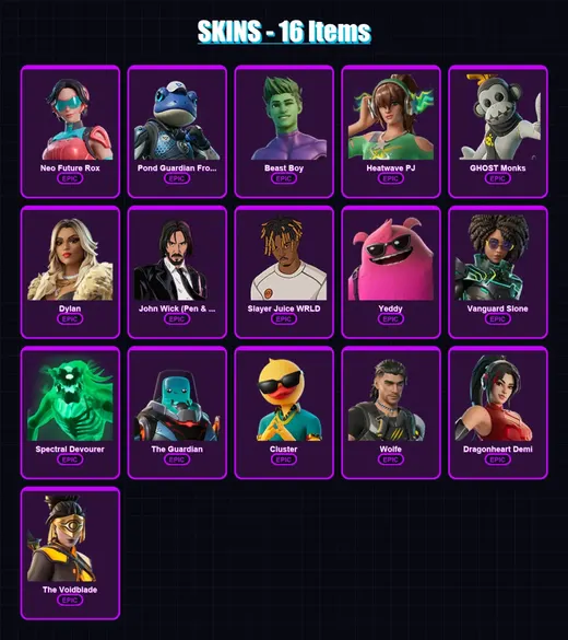 [PS4/PS5/XBOX/PC] | Neo Future Rox | Pond Guardian Froggory | Beast Boy | 16 skin | Lv283 — Game account