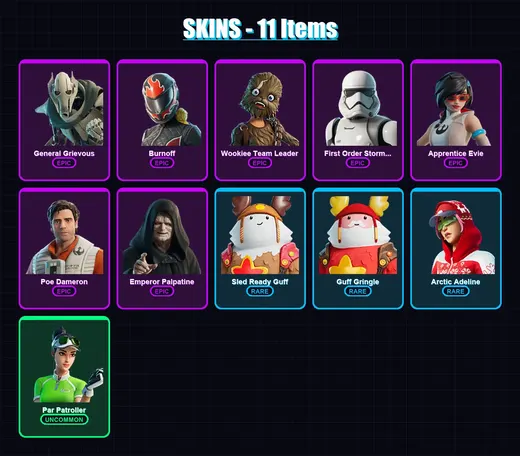 [PS4/PS5/XBOX/PC] | General Grievous | Burnoff | Wookiee Team Leader | 11 skin | Lv131 — Game account