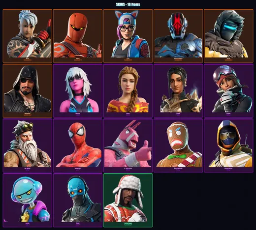 [PC/XBOX/PSN] | Ronin | Hybrid | Lynx | The Foundation | Zenith | 18 skin | 16 pickaxe | 18 emote | 17 glider | Lv252 — Game account