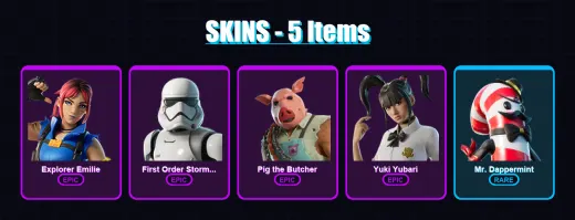 [PC/XBOX/PSN] | Explorer Emilie | First Order Stormtrooper | Pig the Butcher | 5 skin | Lv110