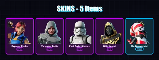[PC/PSN] | Explorer Emilie | Vanguard Zadie | First Order Stormtrooper | 5 skin | Lv159