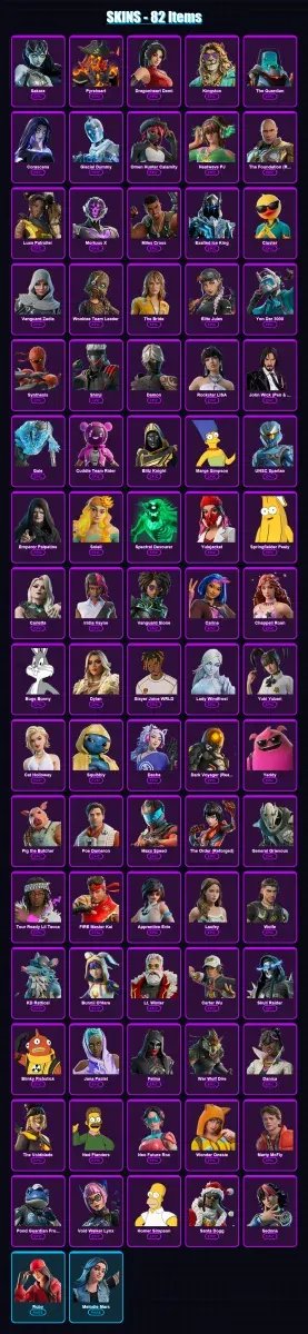 [PS4/PS5/PC] | Sakara | Pyreheart | Dragonheart Demi | Kingston | The Guardian | 82 skin | 151 pickaxe | 99 emote | 90 glider | Lv2086