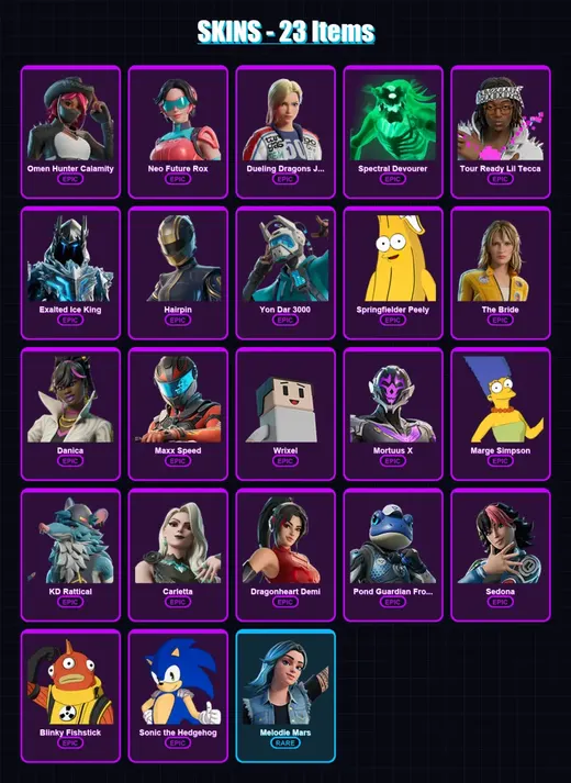[PS4/PS5/XBOX/PC] | Omen Hunter Calamity | Neo Future Rox | Dueling Dragons Jackie | 23 skin | Lv92