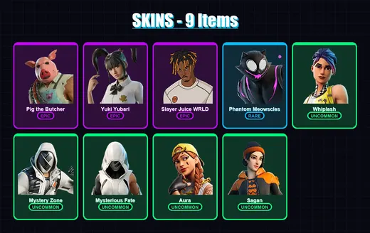 [SWITCH/XBOX/PSN/PC] | Pig the Butcher | Yuki Yubari | Slayer Juice WRLD | 9 skin | Lv778