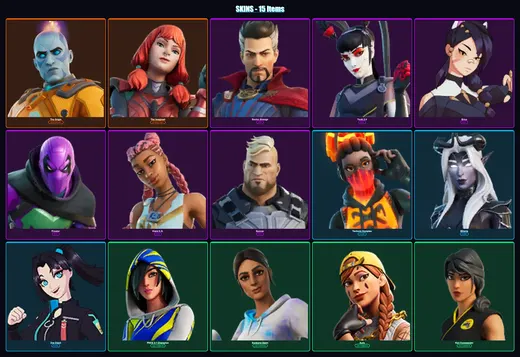 [PC/XBOX/PSN] | The Origin | The Imagined | Doctor Strange | Tsuki 2.0 | Erisa | 15 skin | 17 pickaxe | 13 emote | 12 glider | Lv319 — Game account